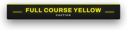 Road Course full course yellow caution banner, sample data